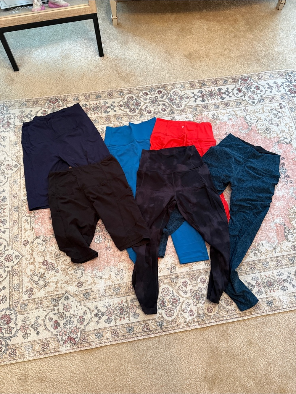 Amazon Women's Leggings Variety Pack - Black, Blue, Red, Navy